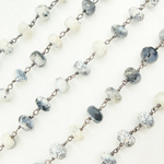 Load image into Gallery viewer, Dendrite Opal Oxidized Wire Chain