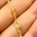 Load image into Gallery viewer, 14K Solid Gold Flat Marina Chain