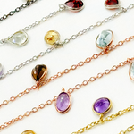 Load image into Gallery viewer, Multi Gemstone Mix Shape Dangle Wire Chain.