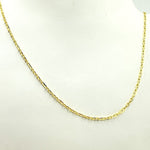 Load image into Gallery viewer, 050FA5P1T5. 14K Solid Gold Paperclip Marina Link Chain