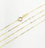 Load image into Gallery viewer, 14K Solid Gold Flat Cable Chain