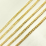 Load image into Gallery viewer, Gold Filled Flat Round Shape Curb Chain