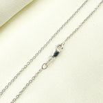 Load image into Gallery viewer, 14K Solid White Gold Wheat Chain