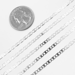 Load image into Gallery viewer, 925 Sterling Silver Flat Marina Chain.