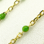 Load image into Gallery viewer, Gold Plated Sterling Silver Enamel Lemon Green Color Chain
