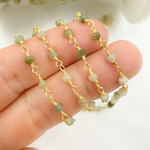 Load image into Gallery viewer, Cats Eye Wire Wrap Chain