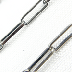 Load image into Gallery viewer, Oxidized 925 Sterling Silver Flat Paperclip Link Chain