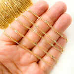 Load image into Gallery viewer, 14k Gold Filled Satellite Curb Link Chain.