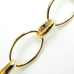 Load image into Gallery viewer, Gold Plated 925 Sterling Silver Oval Link Chain.