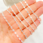 Load image into Gallery viewer, 925 Sterling Silver Diamond Cut Marina Chain.