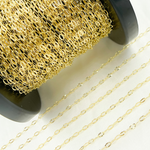 Load image into Gallery viewer, 14K Solid Yellow Gold Diamond Cut Oval Link Chain