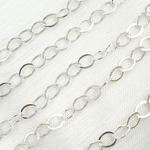 Load image into Gallery viewer, V189FSS. Sterling Silver Flat Oval Link Chain