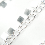 Load image into Gallery viewer, 925 Sterling Silver Dangle Square Chain
