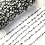 Load image into Gallery viewer, Coated Gray Quartz Wire Chain