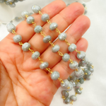 Load image into Gallery viewer, Coated Quartz Gold Plated Wire Chain