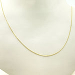 Load image into Gallery viewer, 14K Solid Yellow Gold Diamond Cut Cable Link Chain