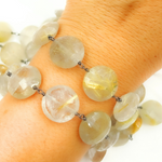 Load image into Gallery viewer, Golden Rutile Oxidized Wire Chain.