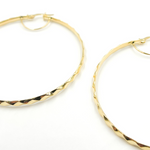 Load image into Gallery viewer, 14K Solid Gold Twisted Hoop Earrings