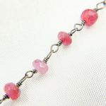 Load image into Gallery viewer, Ruby Oxidized Wire Chain.