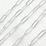 Load image into Gallery viewer, 925 Sterling Silver Paperclip Link Chain.