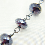 Load image into Gallery viewer, Coated Garnet Oxidized Wire Chain.