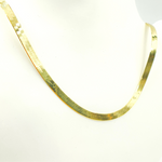 Load image into Gallery viewer, 14K Solid Gold Herringbone Chain
