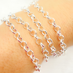 Load image into Gallery viewer, Sterling Silver Rolo Chain