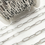 Load image into Gallery viewer, Oxidized Sterling Silver Paperclip Chain