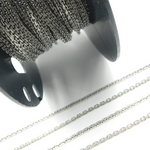 Load image into Gallery viewer, Oxidized Sterling Silver Thick Cable Link Chain