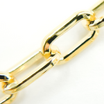 Load image into Gallery viewer, Gold Plated 925 Sterling Silver Round Paper Clip Chain.