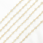 Load image into Gallery viewer, Natural Brown Zircon Gold Plated Wire Chain.