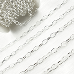 Load image into Gallery viewer, Sterling Silver Smooth Oval Link Chain