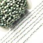 Load image into Gallery viewer, Amazonite Wire Wrap Chain