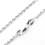 Load image into Gallery viewer, 14K Solid White Gold Rope Chain