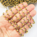 Load image into Gallery viewer, Gold Coated Pyrite Wire Chain