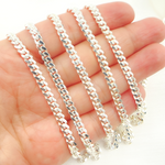 Load image into Gallery viewer, Sterling Silver Flat Curb Chain