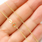 Load image into Gallery viewer, Solid Gold Smooth Curb Chain