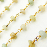 Load image into Gallery viewer, Coated Cats Eye Gold Plated Wire Chain.