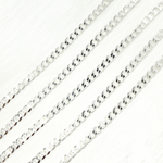 Load image into Gallery viewer, 925 Sterling Silver Miami Flat Curb Link Chain