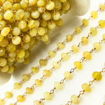 Load image into Gallery viewer, Yellow Opal Gold Plated Wire Chain.