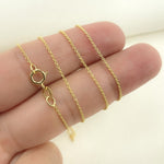 Load image into Gallery viewer, 14K Solid Gold Cable Necklace