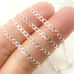 Load image into Gallery viewer, Z87SS. Sterling Silver Miami Flat Curb Link Chain