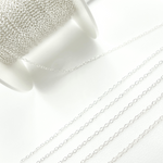 Load image into Gallery viewer, 925 Sterling Silver Smooth Oval Link Chain.