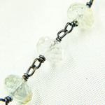 Load image into Gallery viewer, Aquamarine Oxidized Wire Chain.