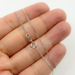 Load image into Gallery viewer, 14K Solid White Gold Wheat Chain