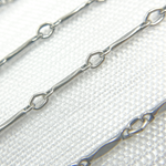 Load image into Gallery viewer, Oxidized Sterling Silver Dapped Bar Chain