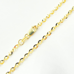 Load image into Gallery viewer, 14K Solid Gold Flat Cable Chain