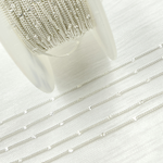 Load image into Gallery viewer, 925 Sterling Silver Satellite Curb & Diamond Cut Marina Link Chain