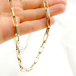 Load image into Gallery viewer, 14K Solid Gold Flat Box Link Chain