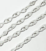 Load image into Gallery viewer, 565MTSS. Sterling Silver Hollow Infinity Link Chain